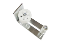 HMDD817 (706INOX) Фиксатор амбарной двери с двумя роликами (большой и малый)