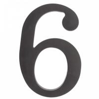 64.136 Цифра пластиковая **6**. Цвет черный