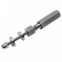 N03.1306.4US Шарнирный держатель троса, диаметр 6 мм, для 42,4 мм или на плоскость, Сатина