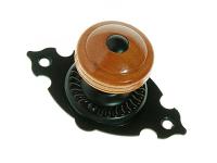 РКД-130 SL Ручка-кнопка "Декор"  черный матовый НОЭЗ