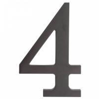 64.134 Цифра пластиковая **4**. Цвет черный