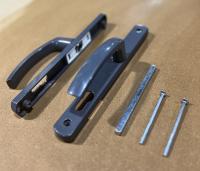 26.85.7024 Пара ручек на длинной планке межосевое 85 мм. RAL7024. Графит