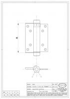 101/BN петля с доводчиком односторонняя черная 150 мм