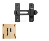 2811 Шпингалет металлический черный, прямой.