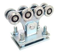 XL8SSJ.02 опора роликовая под балку 70*60 с большой площадкой и регулировочной пластиной