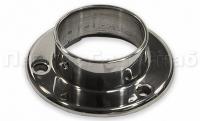 к-022 Фланец настенный для Д50,8 под 3 самореза 4,8мм, 90х3мм, литой aisi304