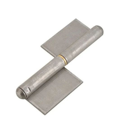 240SX.100 Итальянская петля приварная для ворот и калитки. 20х116 с пластинами, Левая.