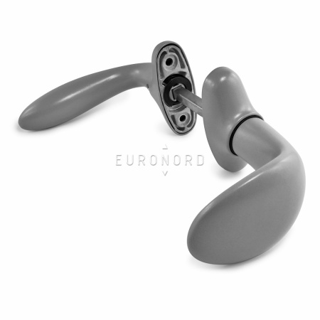 1028.00.362 Нажимной гарнитур STUBLINA малый , для огранич. доступа, без планки, 7024 (ручка+ухват)