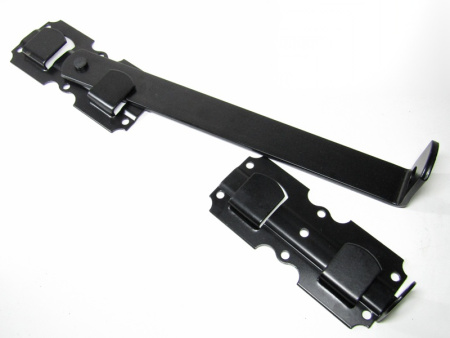 ЗЗВ-470-S Засов-задвижка ворот черный матовый  НОЭЗ