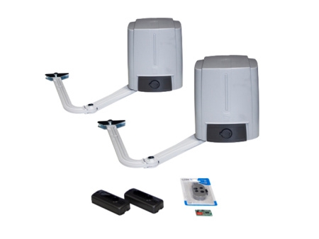 Комплект FAST - Комплект автоматики для двухстворчатых распашных ворот на основе приводов FA70230CB+FA70230 (встроенный блок управления ZF1N, радиоуправление, фотоэлементы)