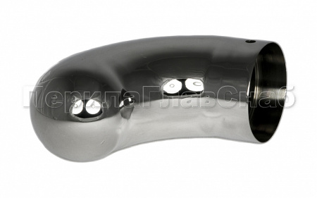 К089 Отвод оконечный для пластикового поручня с круглой заглушкой,  AISI304