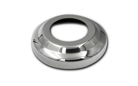 Низ стойки (крышка) Д38.1мм, толщ. 0.8мм, внешний Д78х20мм, Фигурный, полированный, aisi 304