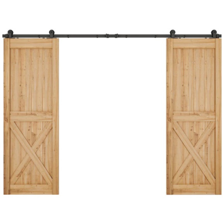 3DBL3 Верхняя двойная. Система для двух раздвижных дверей. Трек три метра.