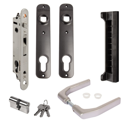 FORTYSET-40P-JP полный комплект с замком и ответной планкой для ворот и калиток
