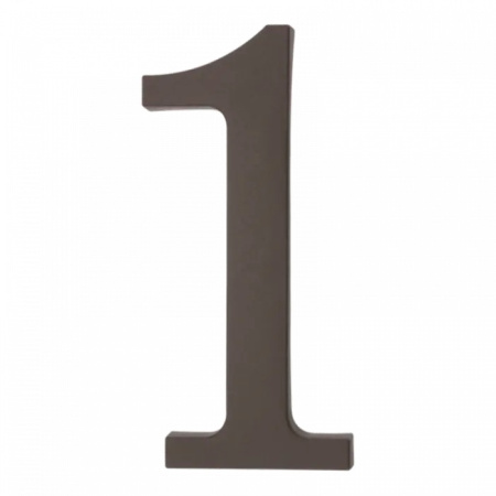 64.121 Цифра пластиковая **1**. Цвет коричневый