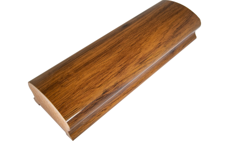 Пластиковый поручень фигурный текстурный, цвет Венге, длина 4м