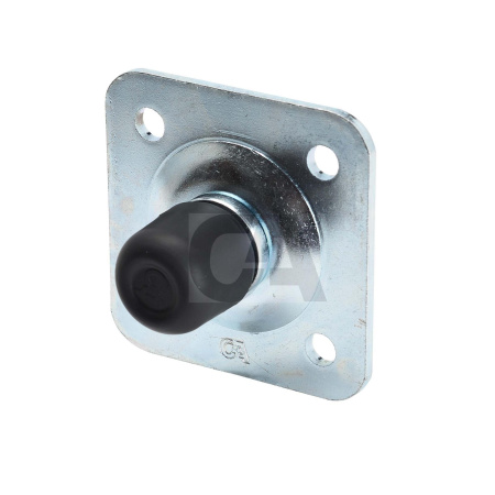 386W отбойник для распашных ворот /калитки с площадкой под 4 анкера 100*100 мм