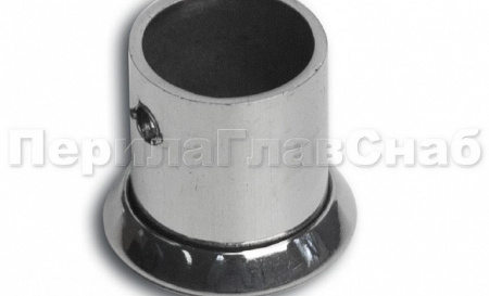 Фланец настенный под Д16мм, полированный (крепление ригеля 16мм к стене)