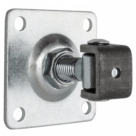 61.019 Петля регулируемая с пластиной крепления 100*100, М20.