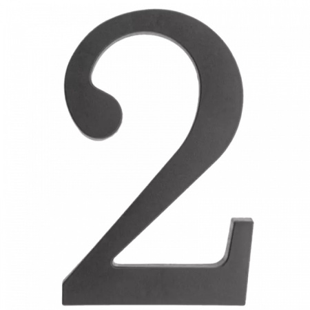 64.132 Цифра пластиковая **2**. Цвет черный
