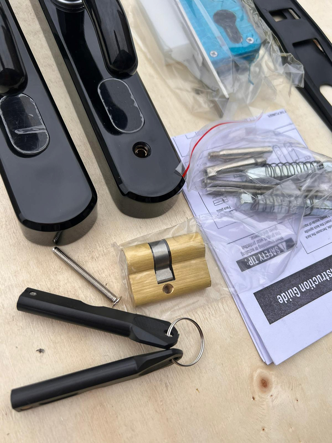 OS209CSBLACK Двусторонний механический кодовый замок. Цвет черный.